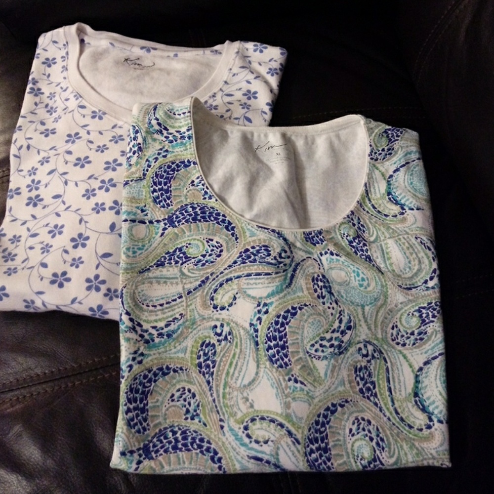 2 Kim by K.M. Rogers shirts EUC XL